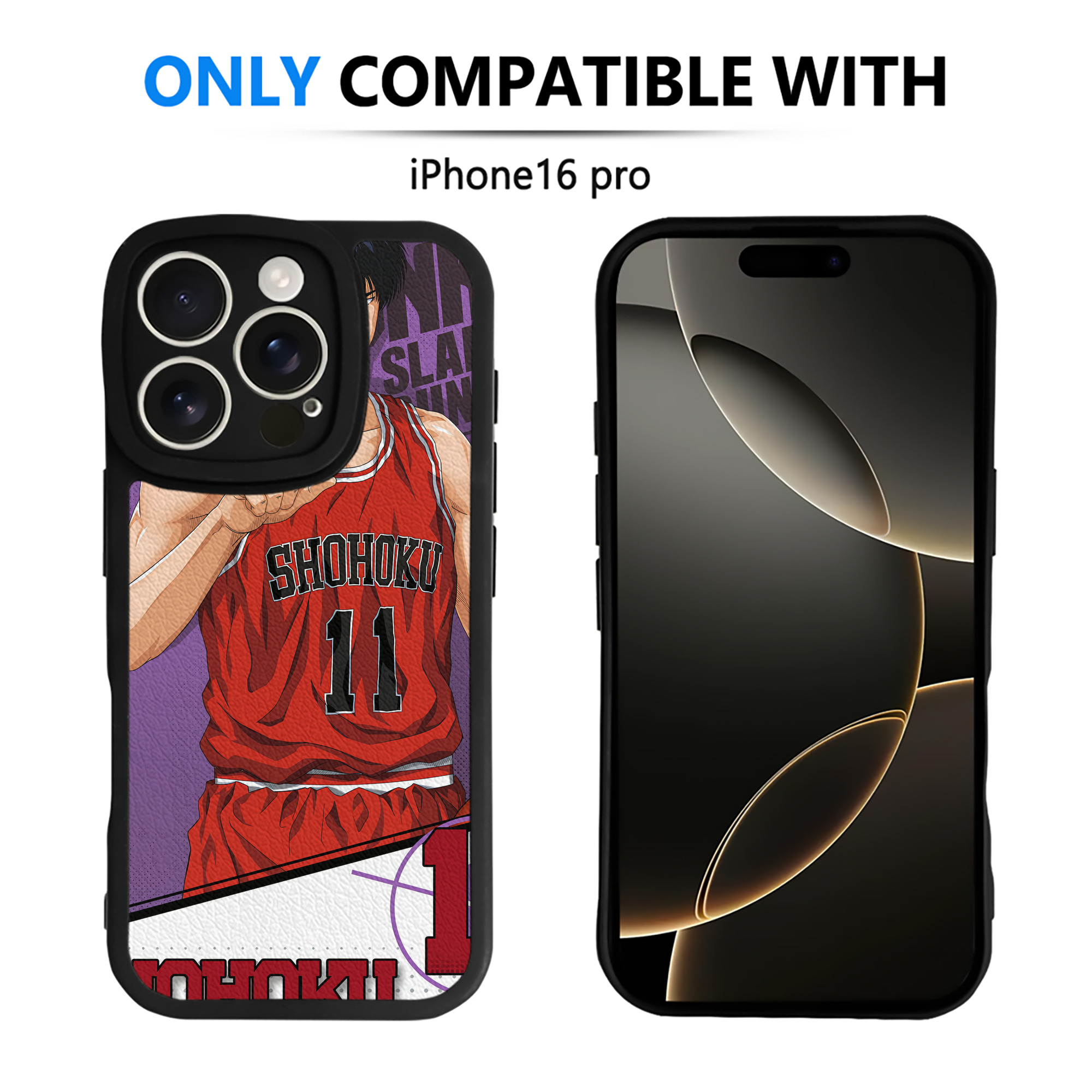 （画像用） SLAM DUNK／スラムダンク 【iPhone 16シリーズ対応】シリコンスマホケース（レザー調） 材質：シリコン